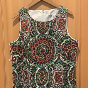 Wisp sleeveless patterned dress from Stitch Fix.